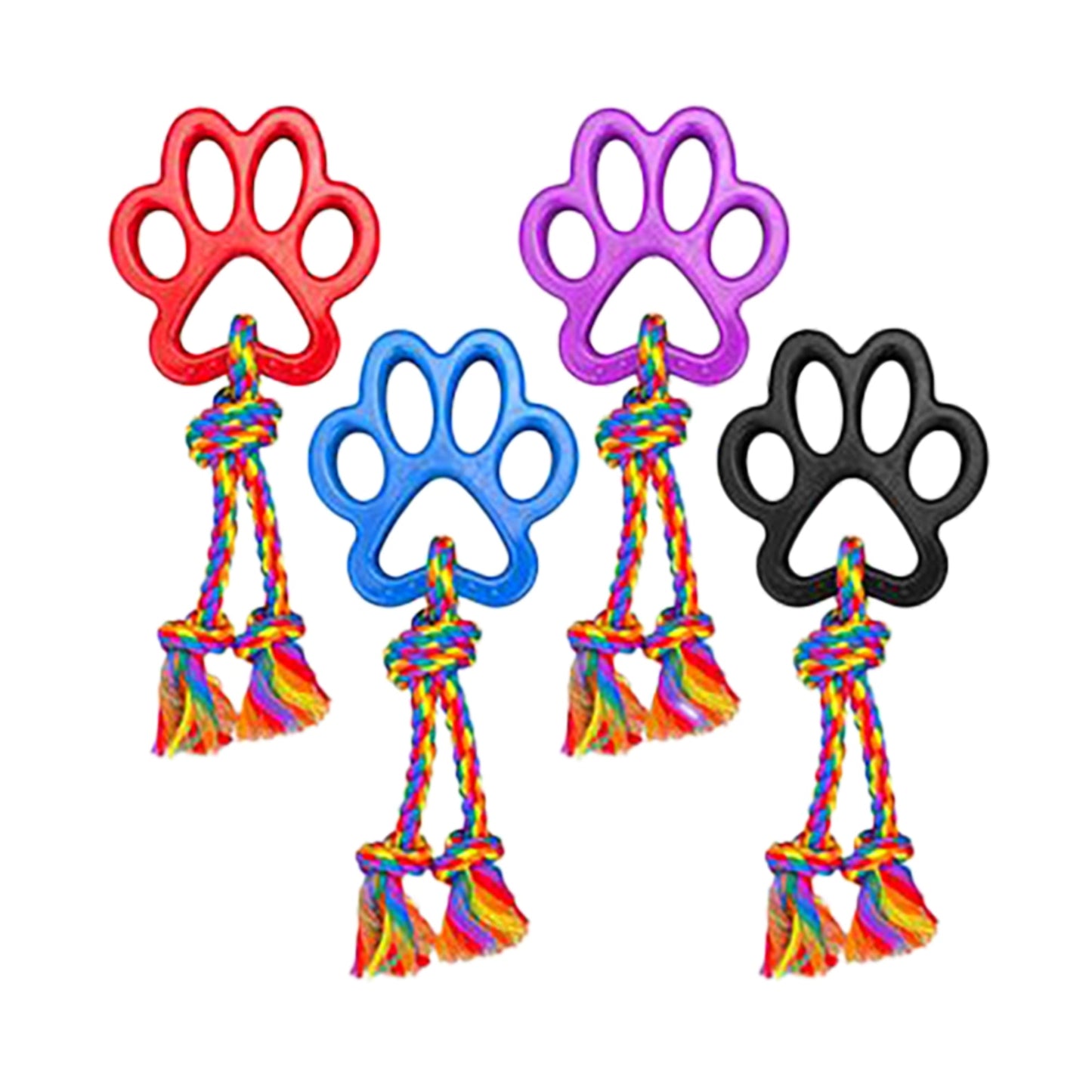 Multipet Dog Tug A Paw With Rope, 14 in