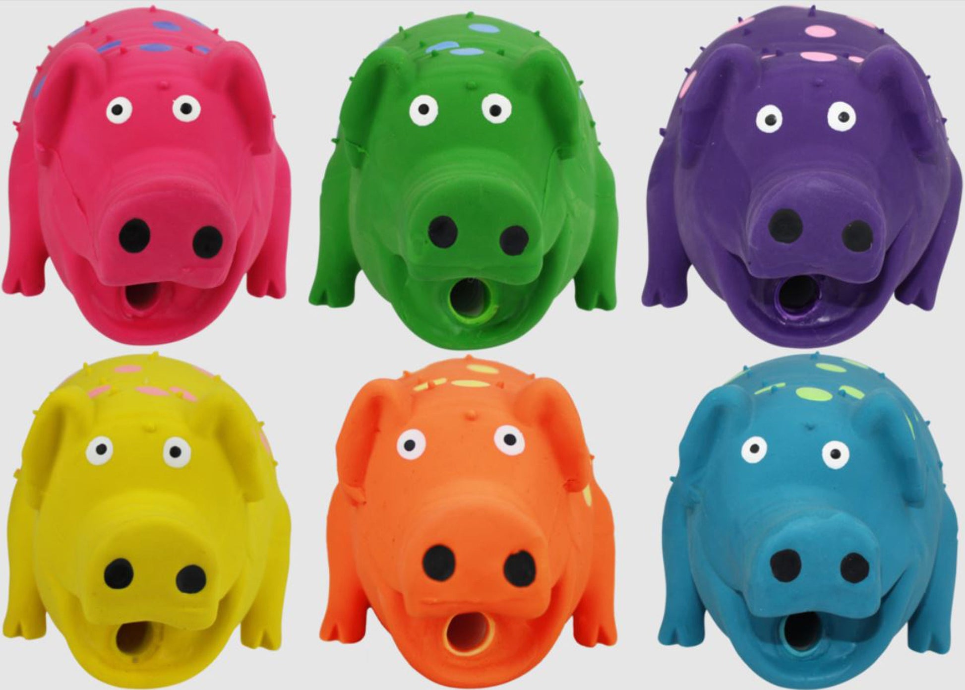 Multipet Pigs That Oink Dog Toy Assorted, 9 in