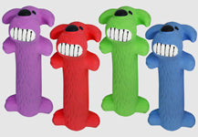 Multipet Loofa Latex Dog Toy Assorted, 6 in, view 2