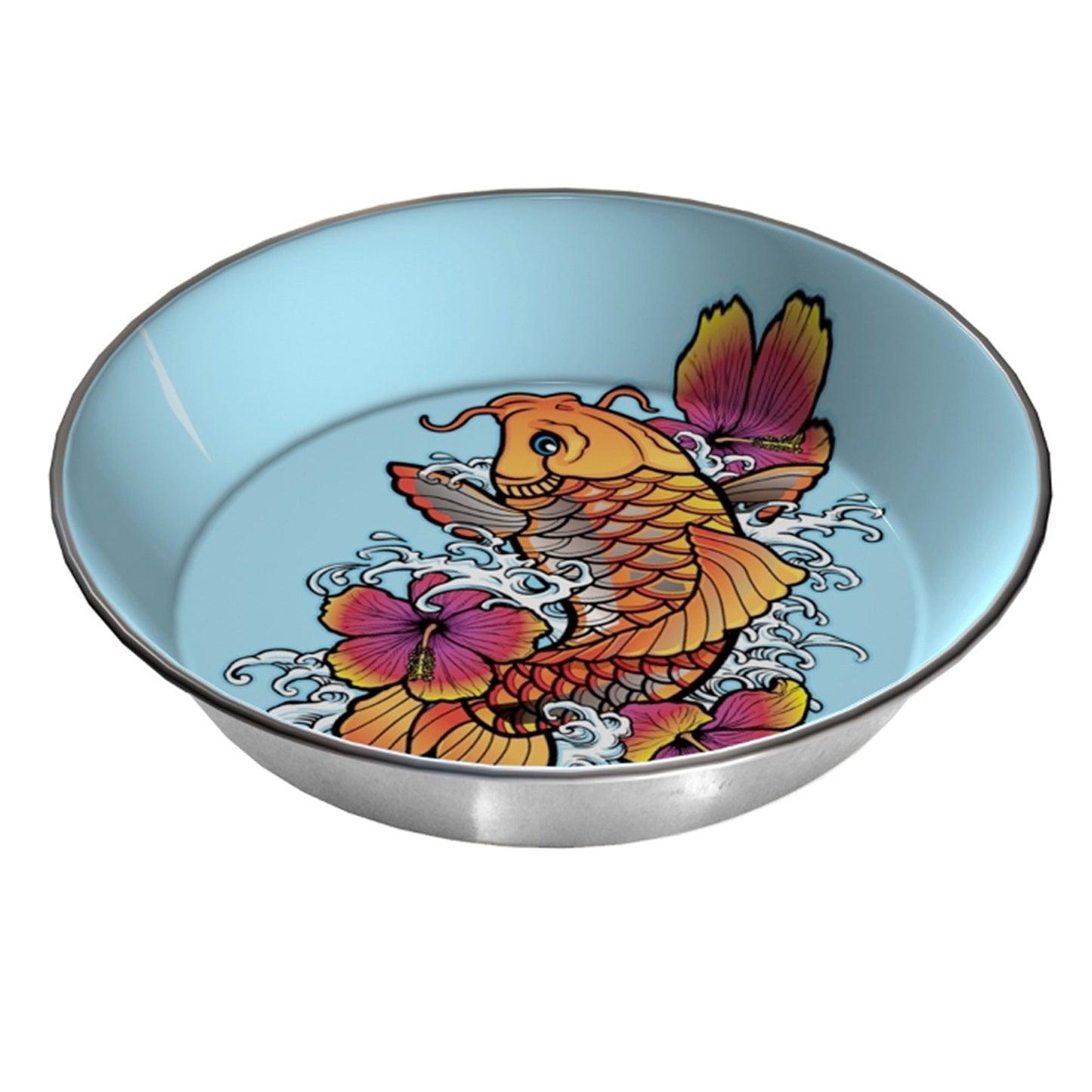 Komodo Koi Reptile Water and Food Dish - Decorative 6-Cup Terrarium Bowl
