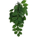 Komodo Green Leaf Hanging Silk Plant for Reptile Terrariums, 16 in, view 2