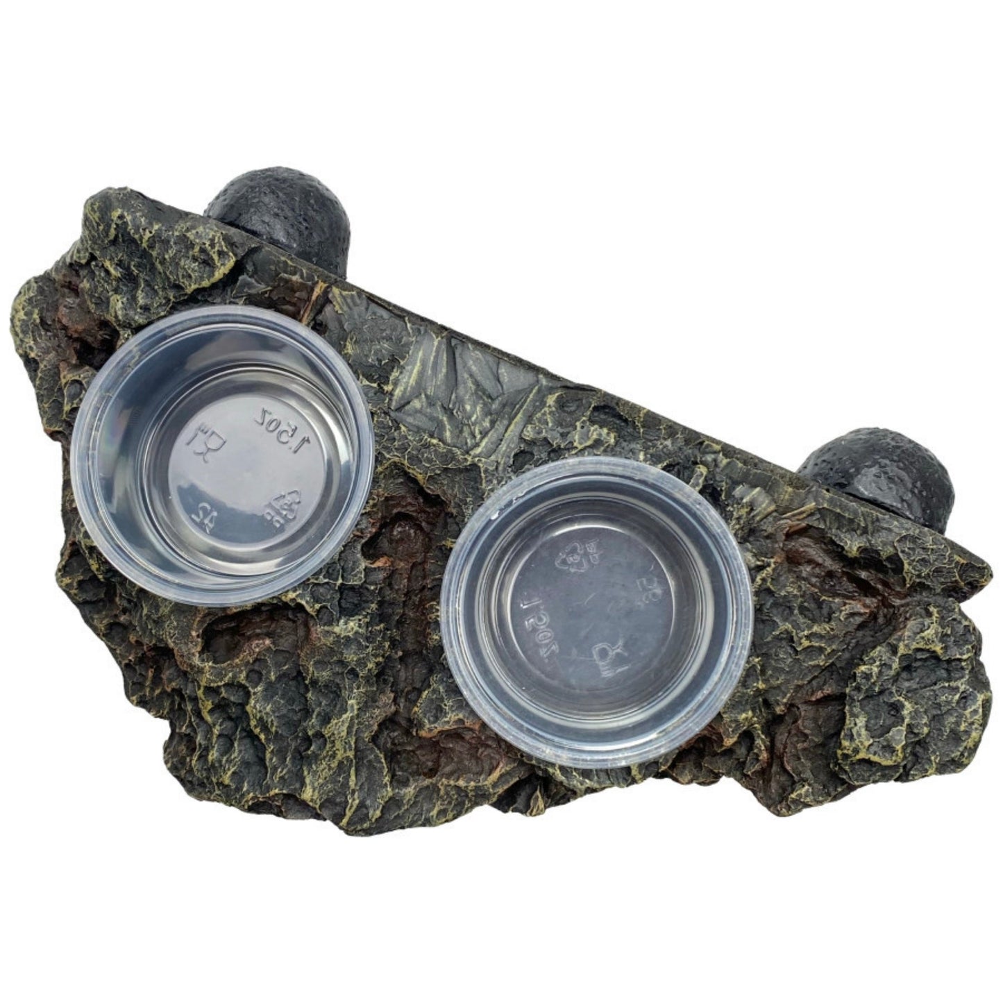 Komodo Magnetic Gecko Dual Feeding Ledge - Magnetic Terrarium Ledge for Arboreal Reptiles 22in