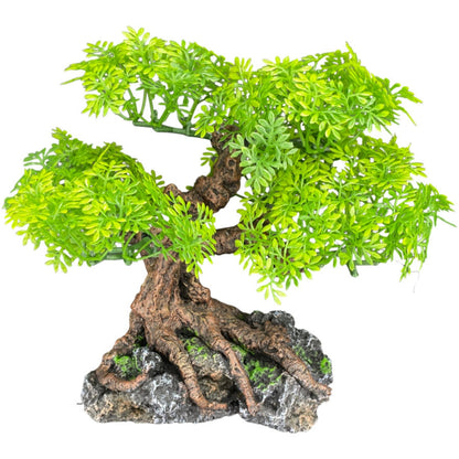 Komodo Bonsai Tree Terrarium Decor and Reptile Basking Spot, 17 Inch