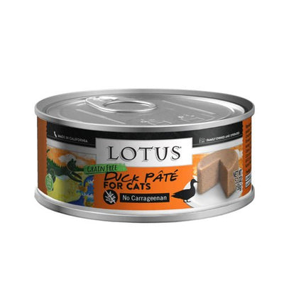 Lotus Grain-Free Duck Pate Wet Cat Food, 5.3 oz, 24 ct
