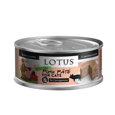 Lotus Grain-Free Pork Pate Wet Cat Food, 5.3 oz, 24 ct