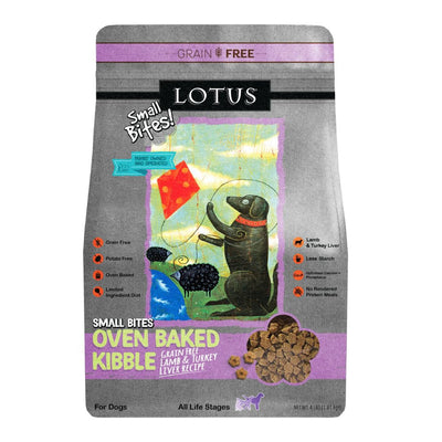 Lotus Dog Grain-Free Small Bite Lamb Turkey Liver 4 lb
