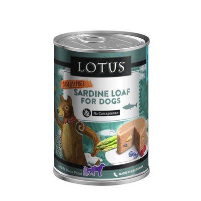 Lotus Grain-Free Sardine Loaf Wet Dog Food 12.5 oz. 12 ct