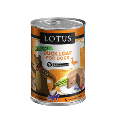 Lotus Grain-Free Duck Loaf Wet Dog Food 12.5 oz. 12 ct