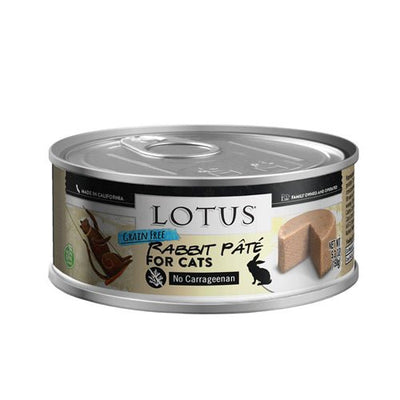 Lotus Grain-Free Rabbit Pate Wet Cat Food, 5.3 oz, 24 ct