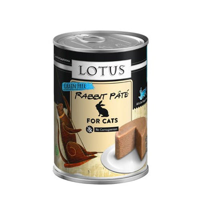 Lotus Grain-Free Rabbit Pate Wet Cat Food, 12.5 oz, 12 ct