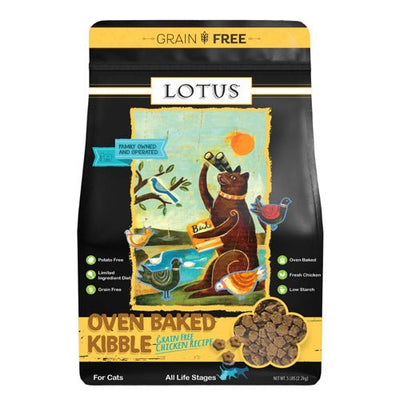 Lotus Cat Grain-Free Chicken Dry Cat Food, All Life Stages, 5 lb