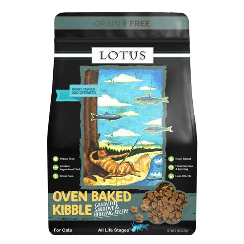 Lotus Cat GF Sardine and Herring Dry Cat Food, All Life Stages, 5 lb