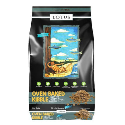 Lotus Cat GF Sardine and Herring Dry Cat Food, All Life Stages, 11 lb