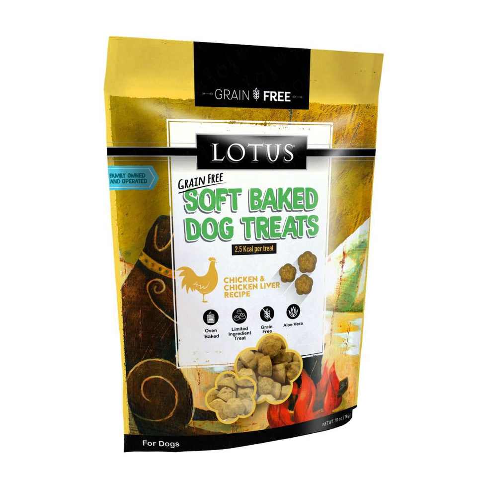 Lotus Dog Soft Baked Grain-Free Chicken Liver 10 oz