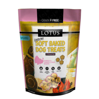Lotus Dog Soft Baked Grain-Free Turkey Liver 10 oz