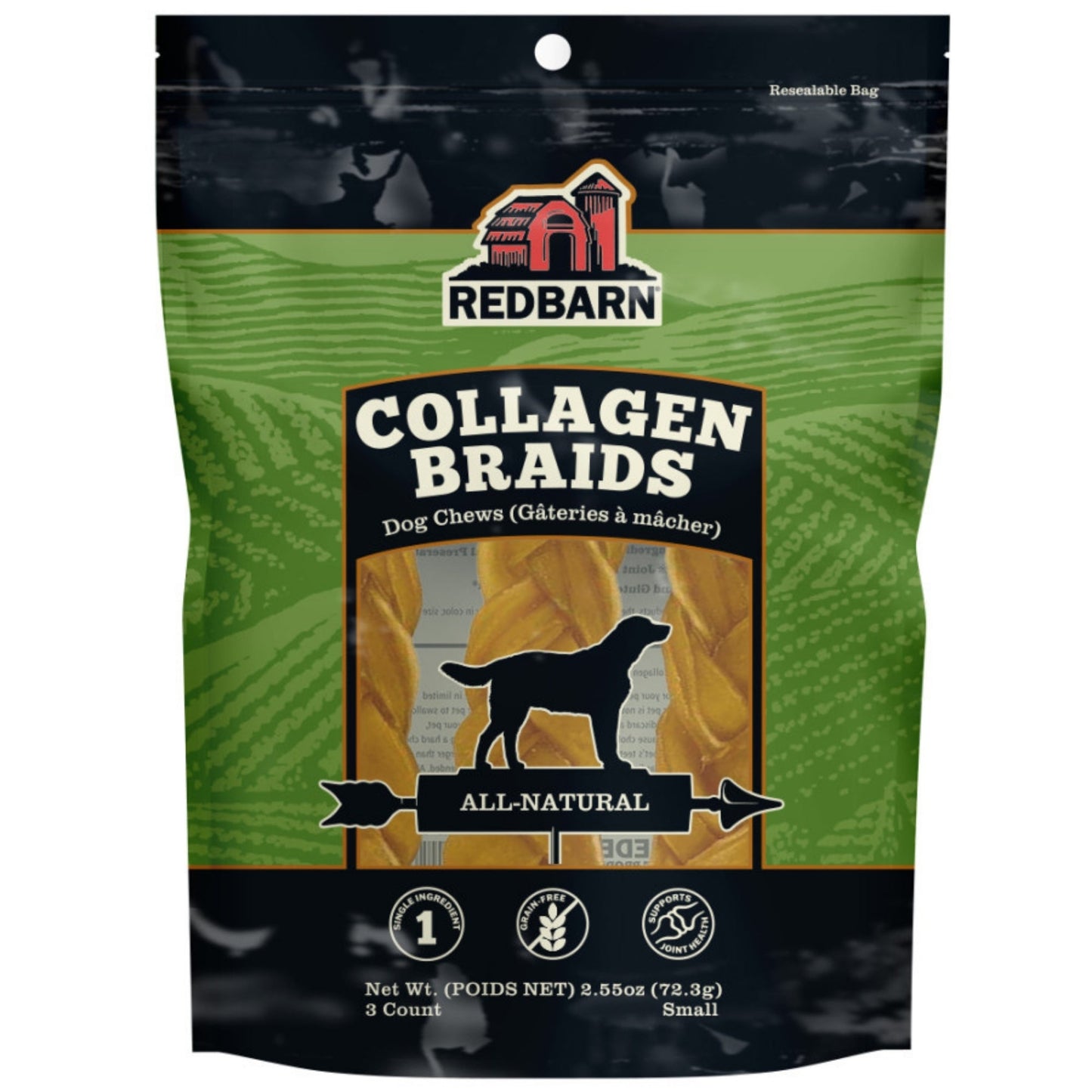 Redbarn Pet Products Collagen Braid Dog Treat Small, 3 ct