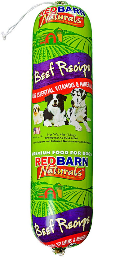 Redbarn Pet Products Dog Food Roll Beef 4 lb