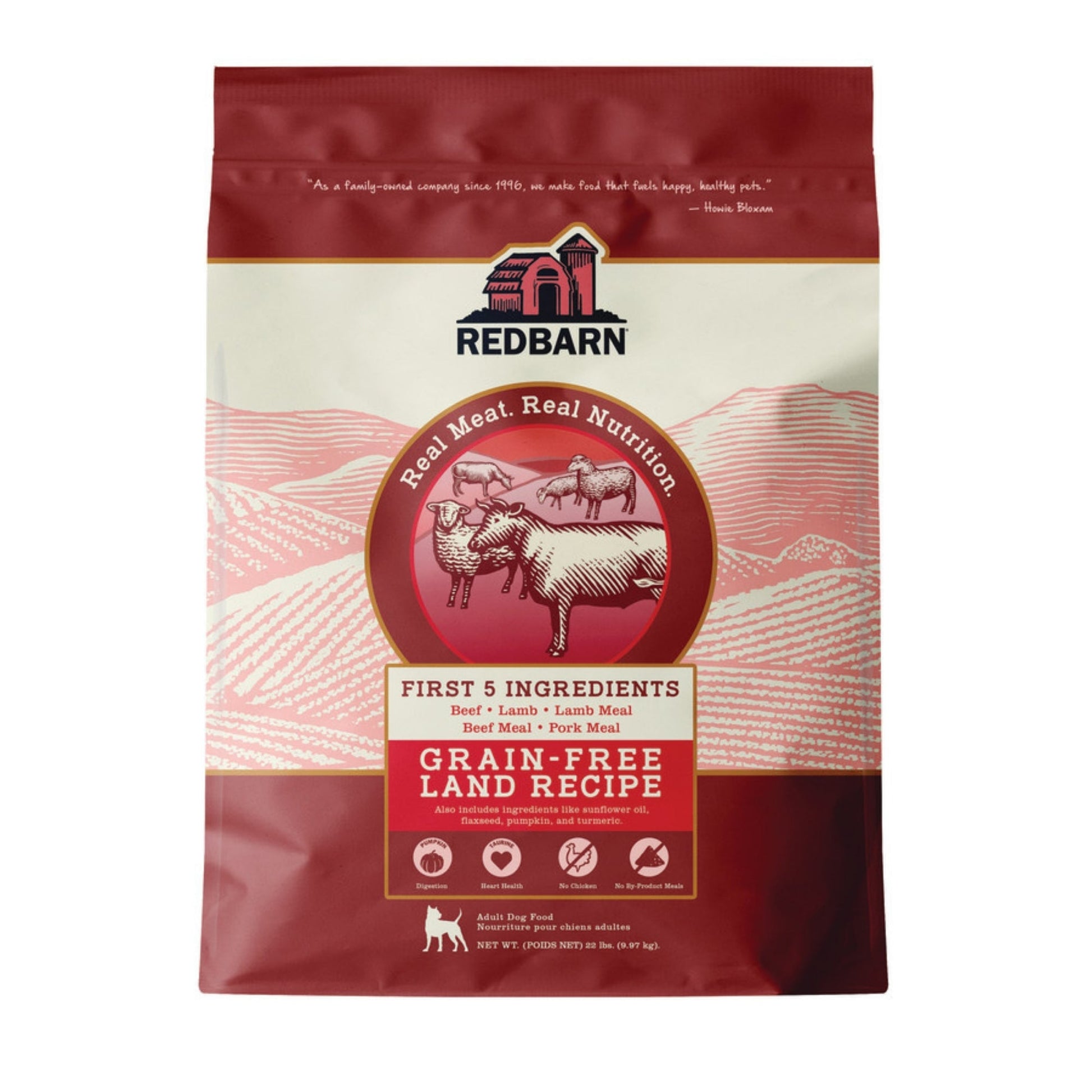 Redbarn Pet Products Grain-Free Dry Dog Food Land, 4 lb