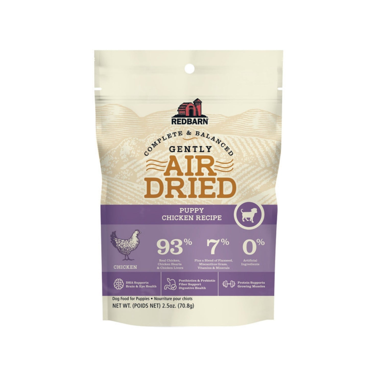 Redbarn Pet Products Air-Dried Puppy Dry Dog Food Chicken 2.5 oz