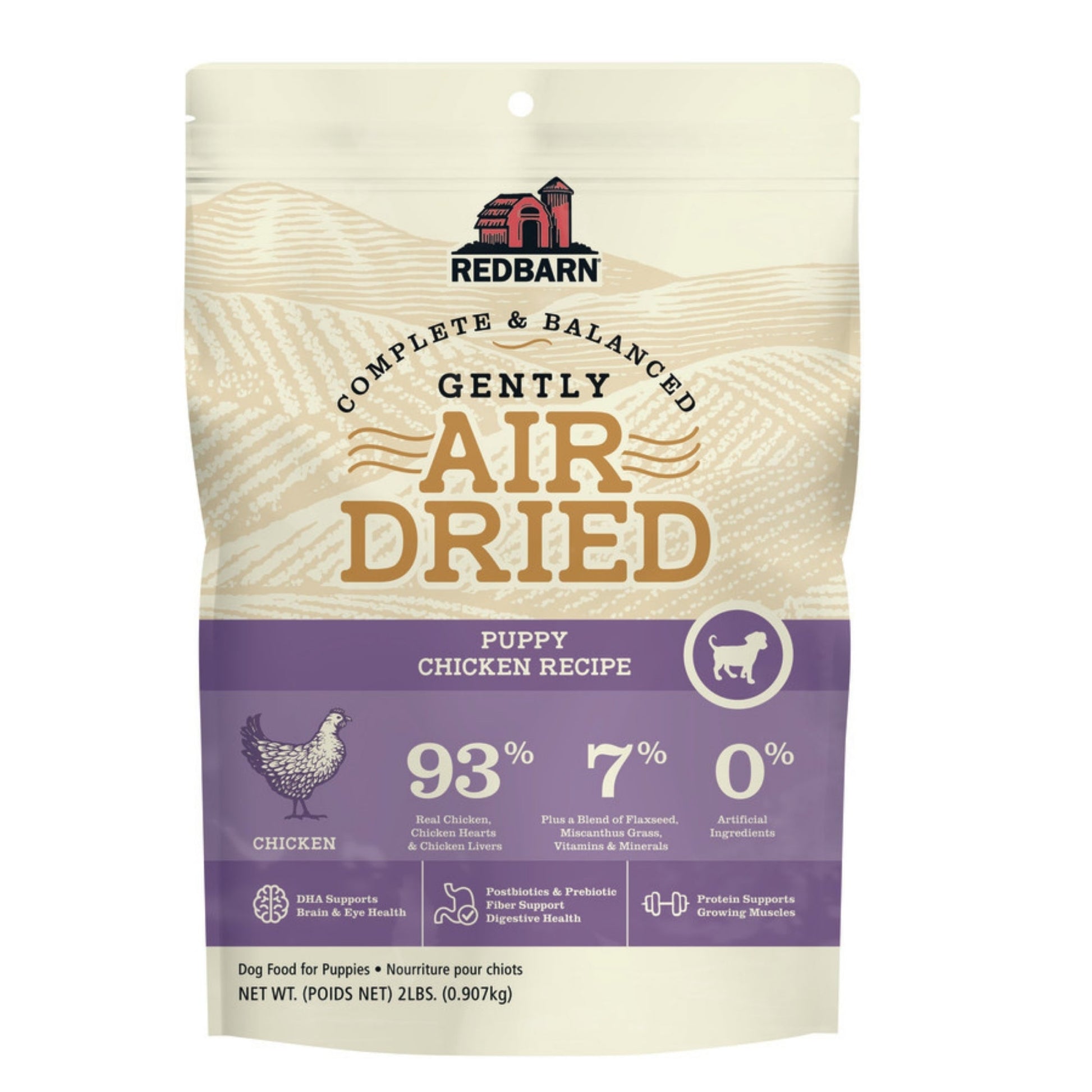 Redbarn Pet Products Air-Dried Puppy Dry Dog Food Chicken, 2 lb