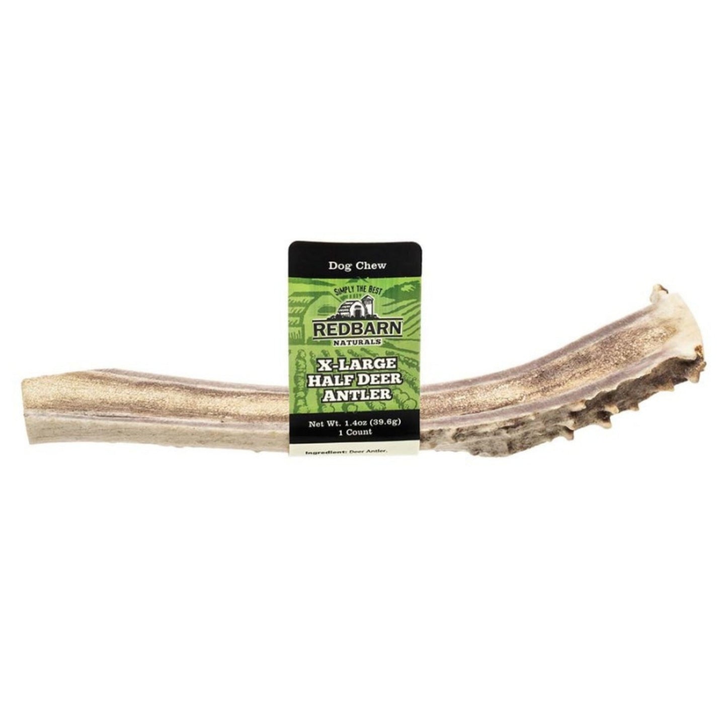 Redbarn Natural Deer Antler Dog Treat Split X-Large, 1.4 oz