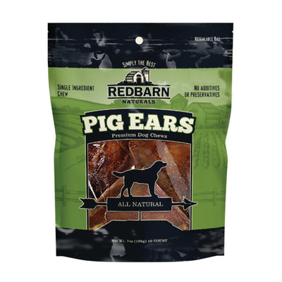 Redbarn Pet Products Natural Pig Ears Dog Treat 1ea/7 oz, 10 pk