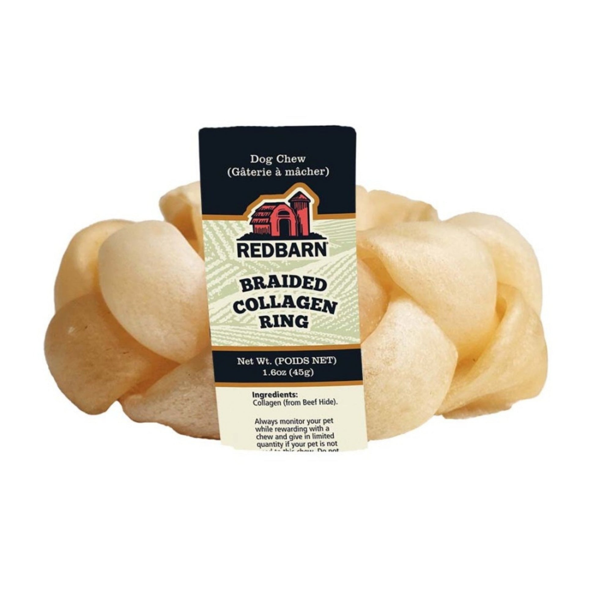 Redbarn Pet Products Collagen Braided Ring Dog Treat 15 ct, 15 ct