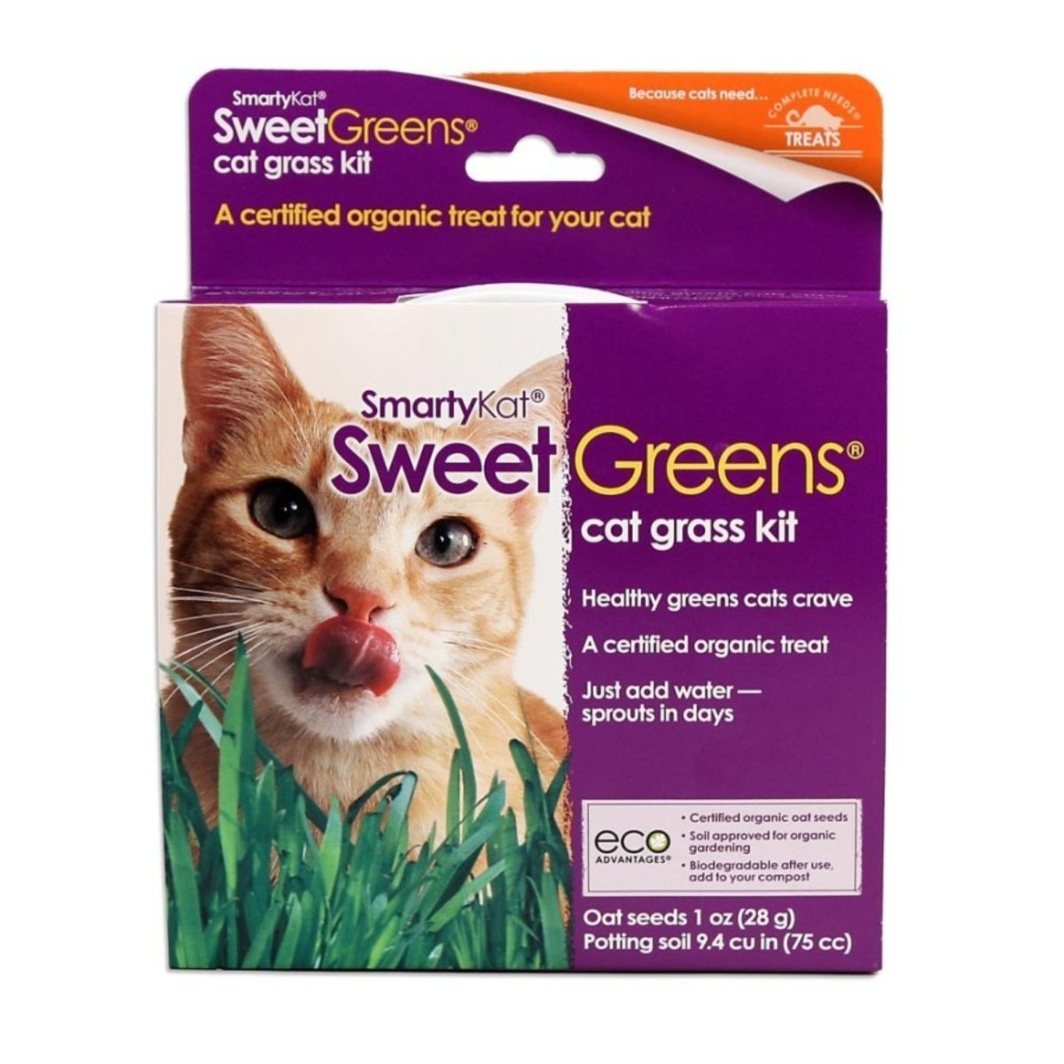 SmartyKat Sweet Greens Cat Grass Kit 1ea/1oz. - Pets Perfect
