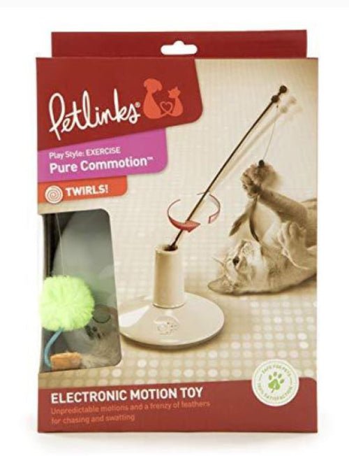 Petlinks Pure Commotion Electronic Motion Cat Toy Multi - Color 1ea/One Size - Pets Perfect