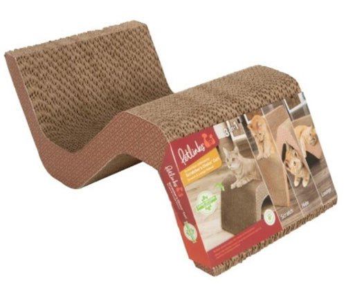 Petlinks Scratcher's Choice Curl Corrugate Cat Scratcher With Infused Catnip 1ea - Pets Perfect