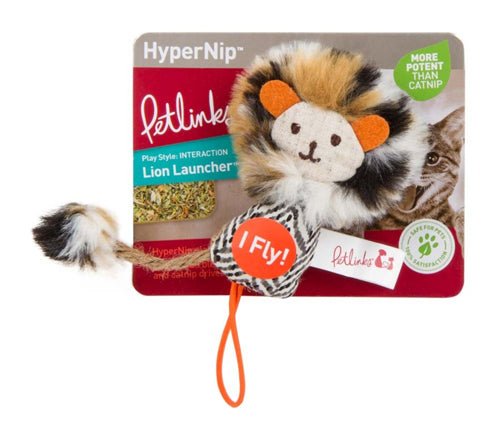 Petlinks Safari HappyNip Lion Launcher Catnip Toy Multi - Color 1ea - Pets Perfect