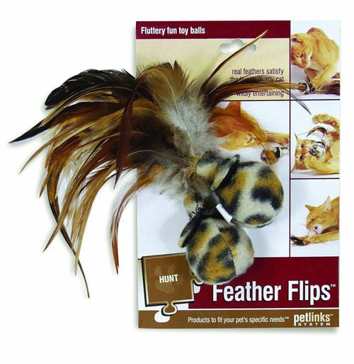 Petlinks Feather Flips Cat Toy Multi - Color 1ea/2 ct - Pets Perfect