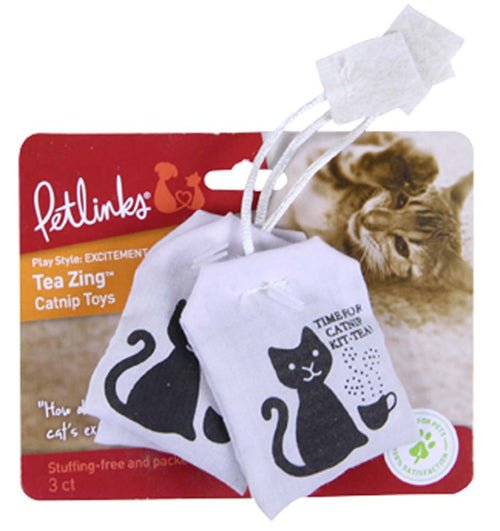 Petlinks Tea Zing 100% Catnip Toy Assorted 1ea/3 pk - Pets Perfect