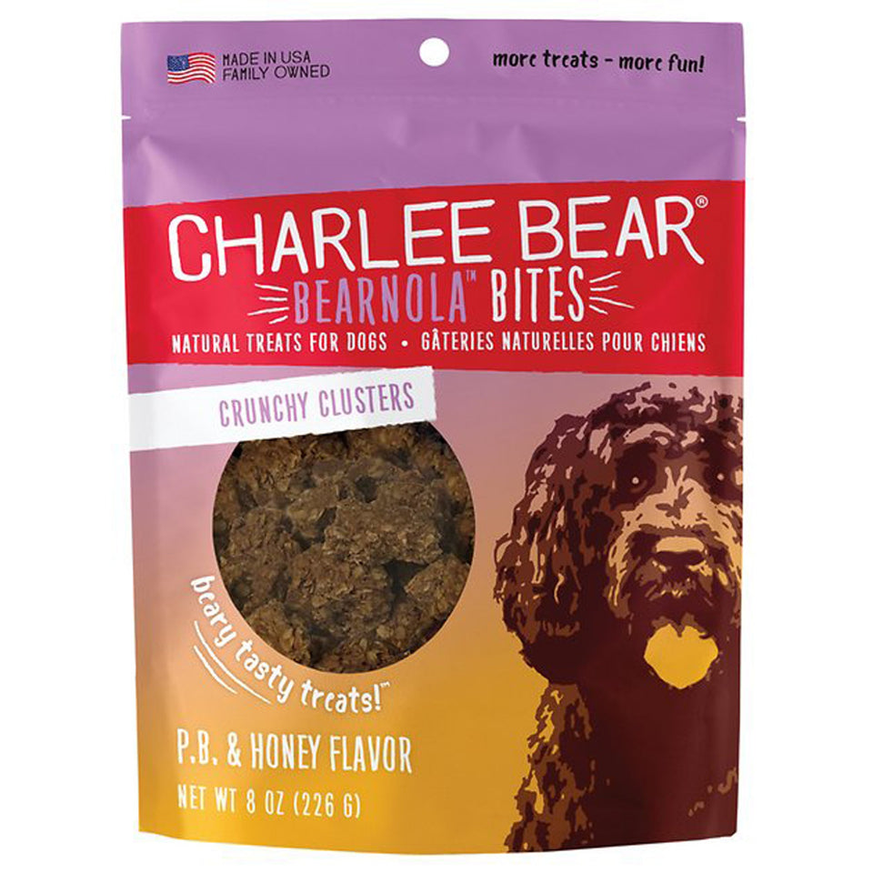 Charlee Bear Dog Bearnola Peanut Butter Honey 8 oz
