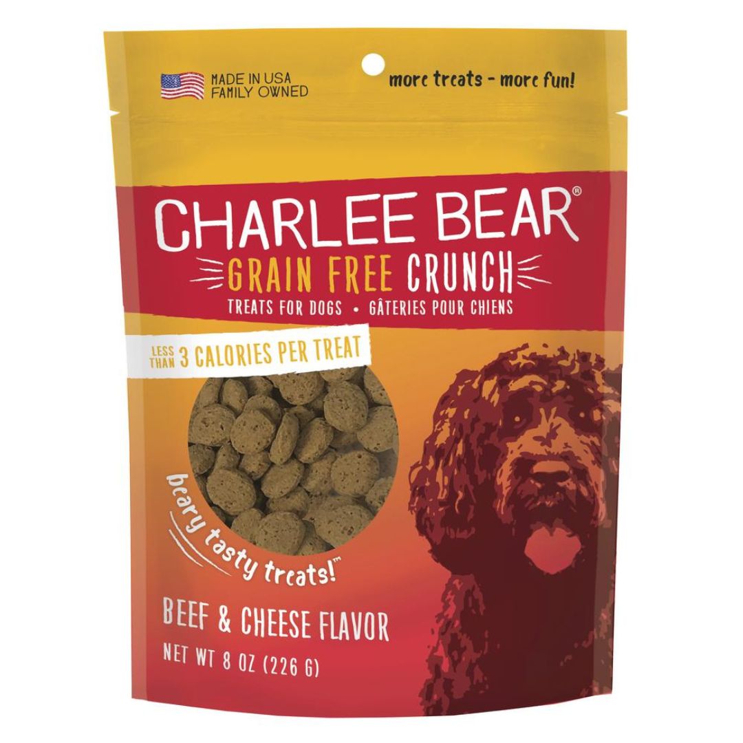 Charlee Bear Grain Free Beef and Cheese Dog Training Treats 8oz - Pets Perfect