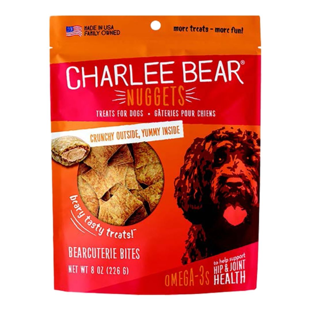 Charlee Bear Nuggets Bearcuterie Bites Apple & Cheese Dog Treats 8 oz - Pets Perfect