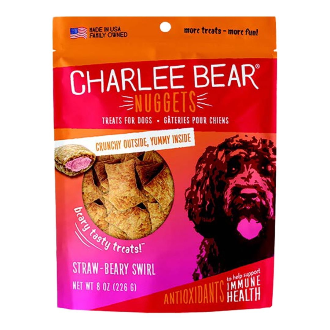 Charlee Bear Nuggets Straw - Beary Swirl Dog Treats 8 oz - Pets Perfect