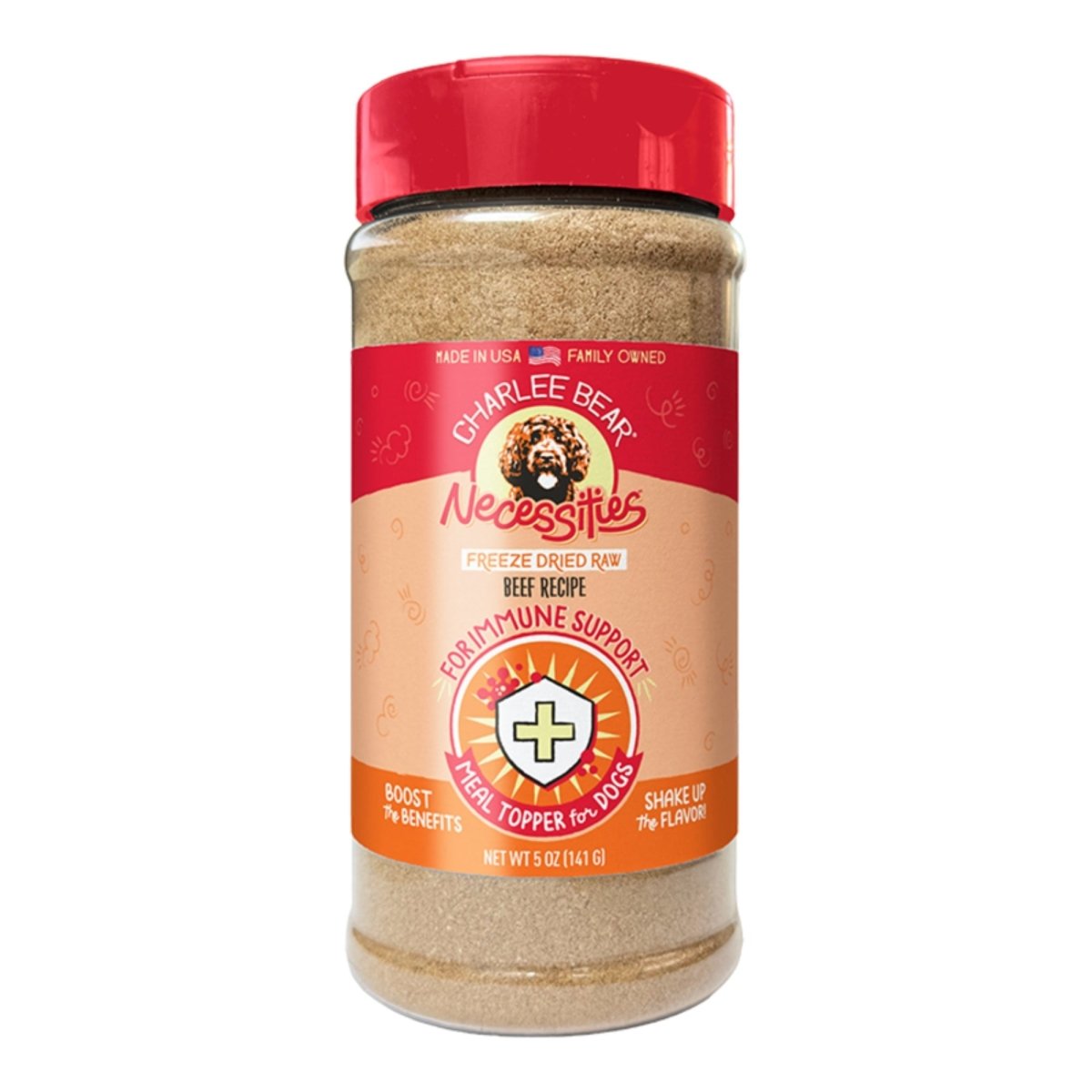 Charlee Bear Dog Necessities Beef Recipe - Immune Health Support Topper 5oz. - Pets Perfect