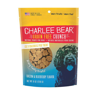 Charlee Bear Dog Crunch Grain-Free Bacon And Blueberry 8 oz