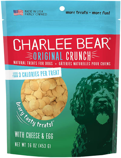 Charlee Bear Dog Cheese And Egg Dog Treat 16 oz