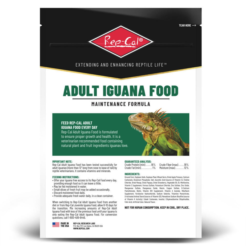 RepCal Research Labs Maintenance Formula Adult Iguana Dry Food Bag, view 2