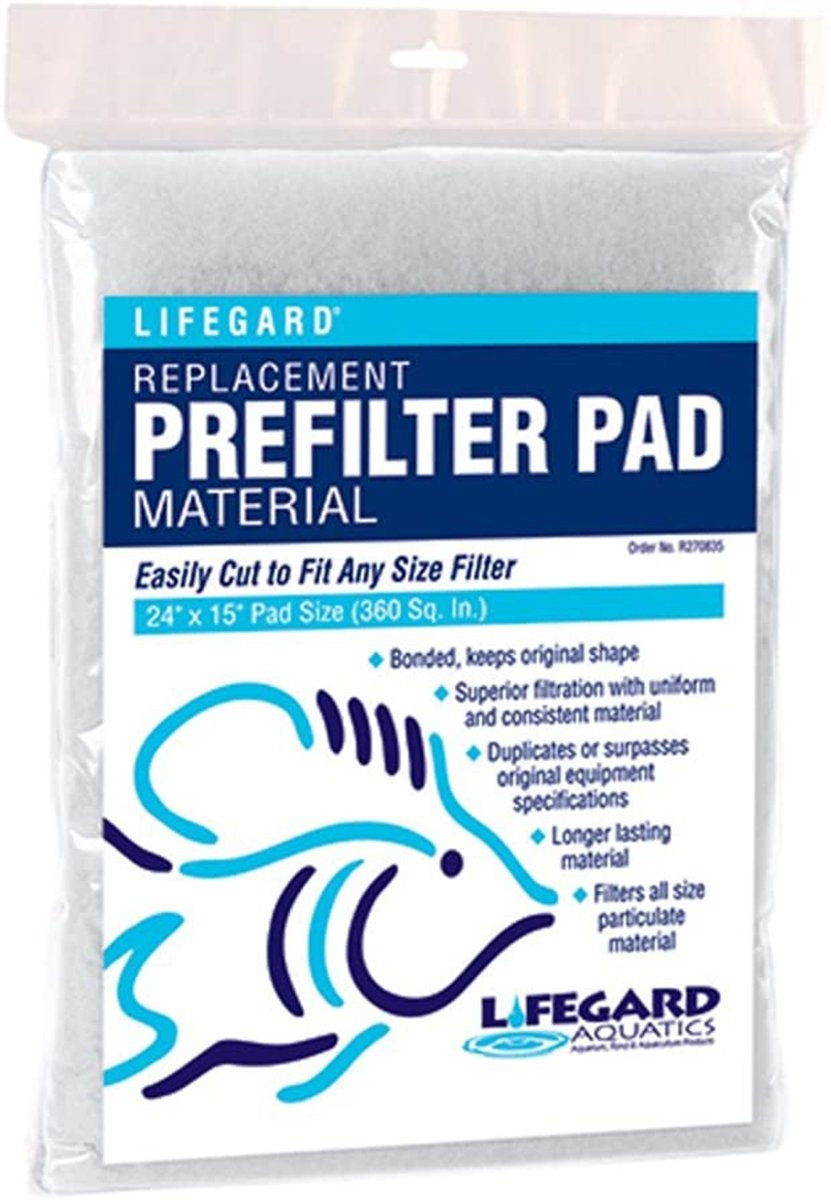 Lifegard Aquatics Prefilter & Felt Pad Combo Blue 1ea/24 In X 15 in - Pets Perfect