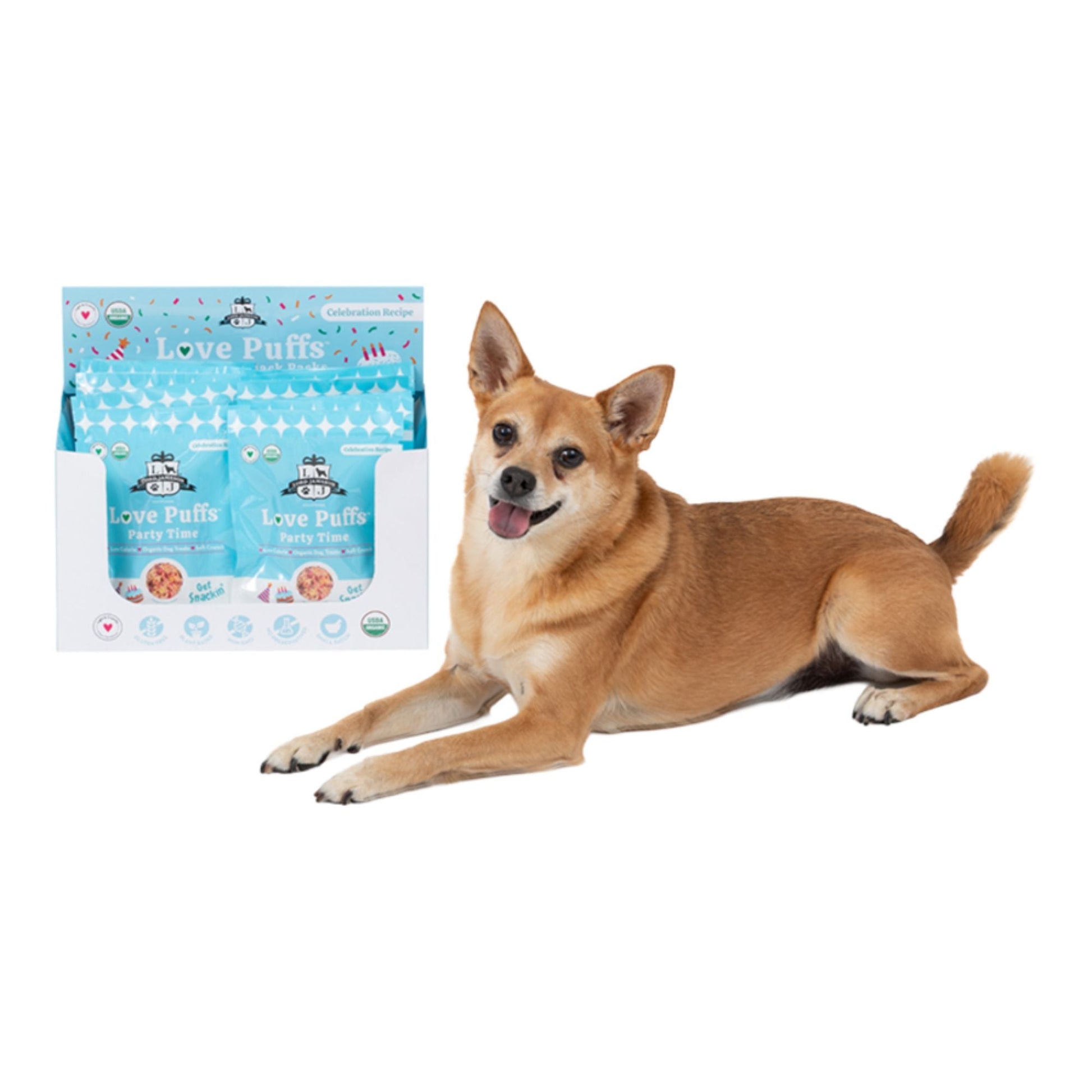 Lord Jameson Dog Love Puffs Tray Party Time - 12 ct, view 2