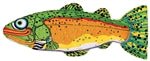 FAT CAT Classic Incredible Strapping Yankers Dog Toy Trout Multi - Color 1ea/MD - Pets Perfect