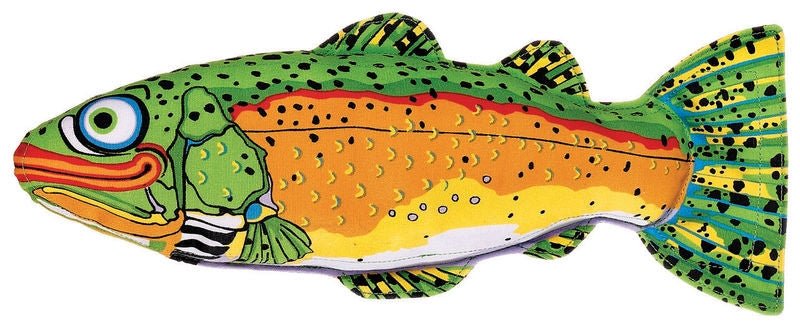 FAT CAT Classic Incredible Strapping Yankers Dog Toy Trout Multi - Color 1ea/MD - Pets Perfect