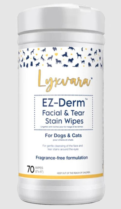 Lyxvara Dog easy Derm Wipes Frangrance Free, 70-Count