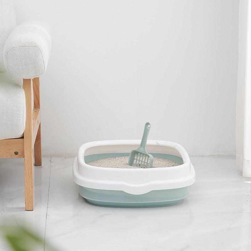 High - Quality Anti - Splash Pet Toilet With Scoop - Stylish And Convenient Cat Litter Box - Pets Perfect