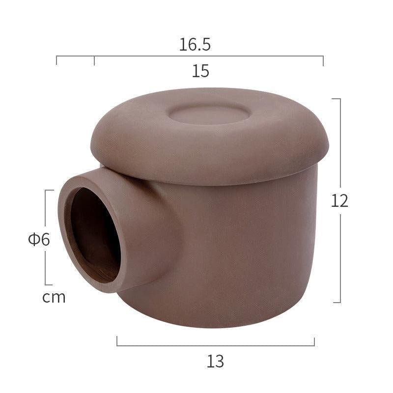 Golden Silk Bear Ceramic Hamster Zisha Tunnel Room - Ultimate Luxury Hamster Habitat - Pets Perfect