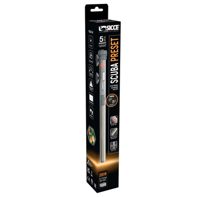 Sicce SCUBA Preset Submersible Heater, 250W
