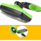 Dog Hugs Cat FurFreeze Self - Cleaning Slicker Brush - Stainless Steel Dog Grooming Brush - Pets Perfect